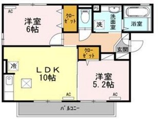 パレス鹿本の物件間取画像